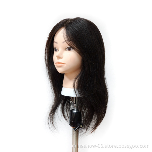 Top Quality Hairdressing Use Salon School Practice Mannequin Human Hair Doll Training Head